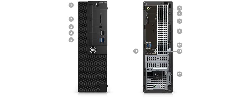 Refurbished: Dell OptiPlex 3050 SFF PC - Intel Core i5 6500 6th